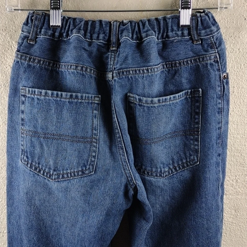 Children's Place Blue Medium Wash Five Pocket Mid Rise Straight Leg Causal Jeans